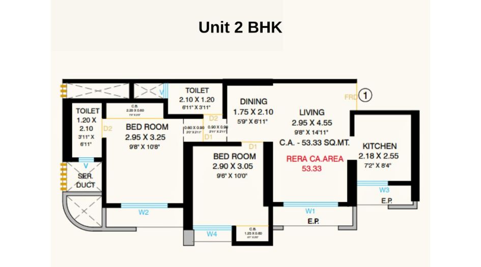 Horizon-Pearl-Floor-Plan-2-BHK-574-Sqft